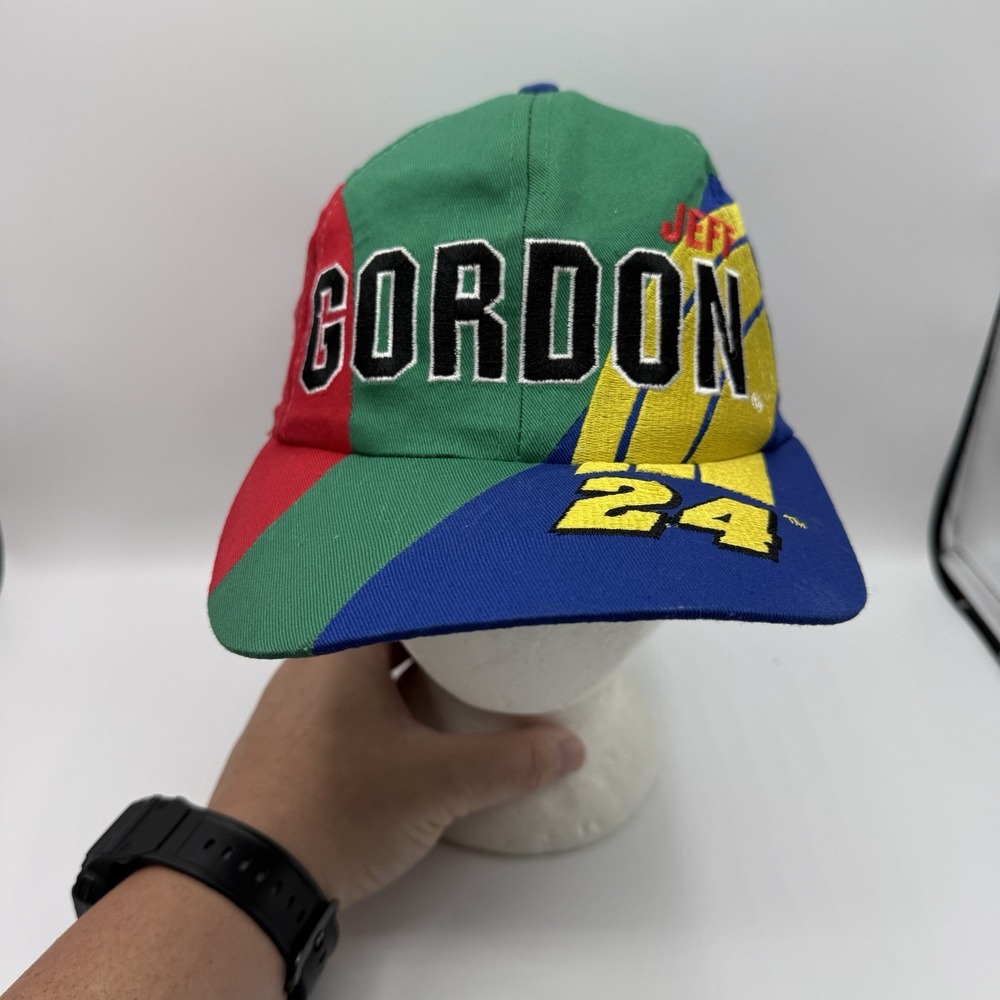 Vintage Jeff Gordon Competitors View Snapback Hat Nascar 24 50th Side Patch OSFA